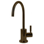 Westbrass - Premium Contemporary 10" Cold Water Dispenser In Oil Rubbed Bronze - The Westbrass Premium Contemporary, 10 in. pure water dispenser with single handle, 1/4-turn ceramic disc,  is a stylish and functional addition to any kitchen. Hook up to a water filter, instant water chiller or even directly to your cold tap to provide a simple, easy-to-use water delivery system. Available in a variety of decorative finishes, this item is sure to complement your existing fixtures.