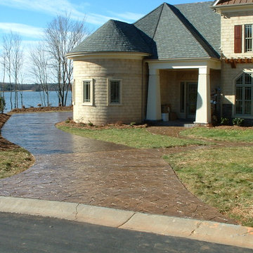 Stamped Concrete Driveway and Walkway