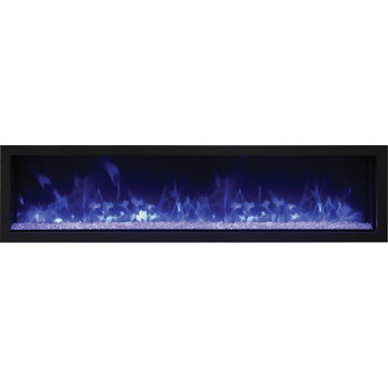65" Extra Slim Indoor/Outdoor Electric Built-in only with black steel surround