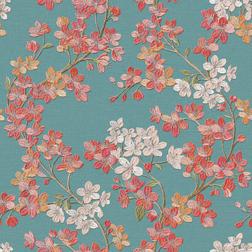 Textured Wallpaper Floral Featuring Cherry Blossom, Gr322205