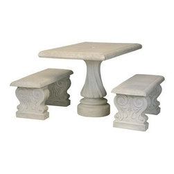 Athens Small Square Table Set - Patio Furniture And Outdoor Furniture
