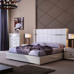 Paris Platform Bed | White - Platform Beds