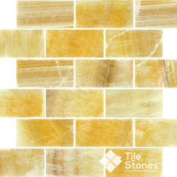 Giallo Crystal Onyx 2x4 Polished - Wall And Floor Tile