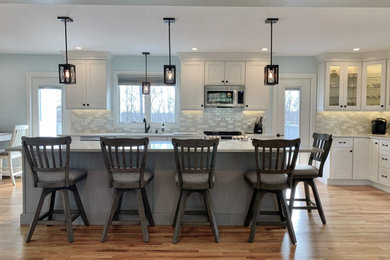 Example of a transitional kitchen design in Bridgeport