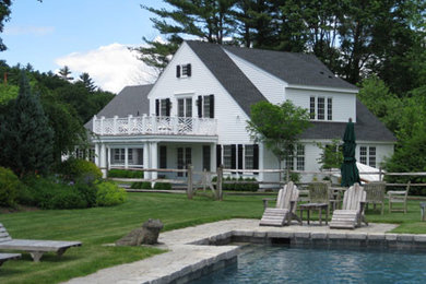 Inspiration for a timeless exterior home remodel in New York