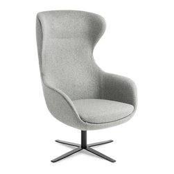 Elizabeth chair with black swivel base - Armchairs And Accent Chairs