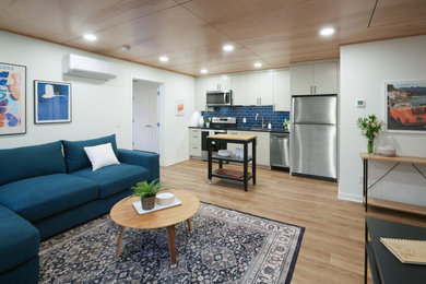 Example of a danish living room design in Minneapolis