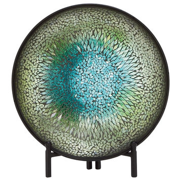 Glam Green Glass Charger 42146