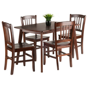Shaye 5-Piece Set Dining Table With Slat Back Chairs
