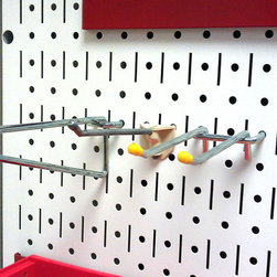 Wall Control Metal Pegboard Accepts Traditional Pegboard Peg Hooks - Wall Hooks
