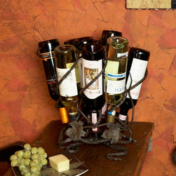 Wine Lazy Susan - 9 Bottles - Wine Racks