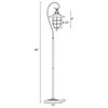 Kira Home Lantern 58" Nautical Floor Lamp, 6W Bulb ( / ), Hanging Shade Design