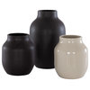 Safavieh Raya Ceramic Vase, Charcoal/Beige