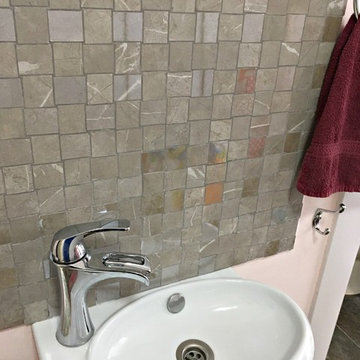 asymmetric and interesting back splash