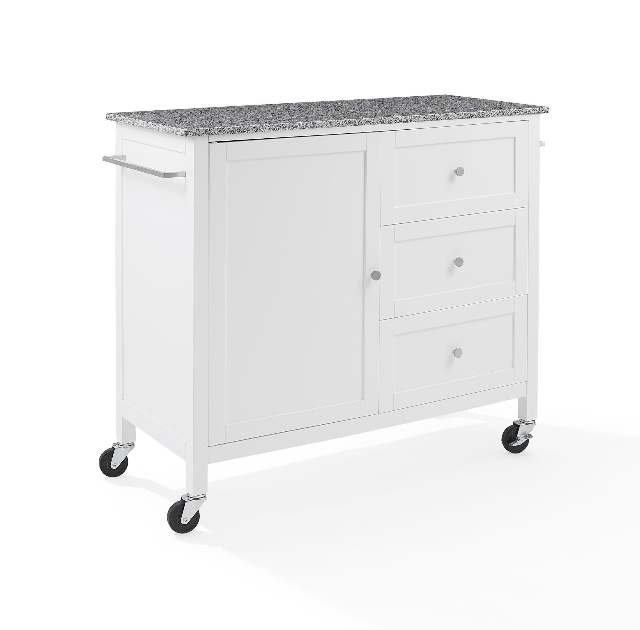 Soren Granite Top Kitchen Island/Cart Transitional Kitchen Islands