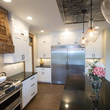 Midcontinent Cabinetry kitchen with refurbished barnwood