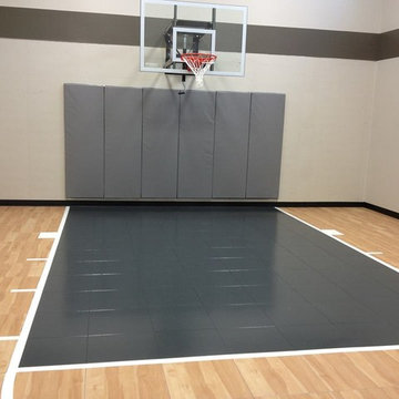 Custom Indoor 1/2 Basketball Court Gym by SnapSports