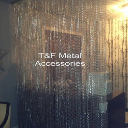 Aluminum Link Chain Room Divider - Screens And Room Dividers