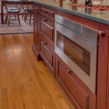 Classic Nashua Colonial Burgundy Kitchen