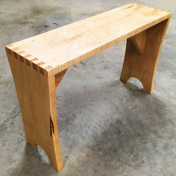 Step Stool made of curly maple