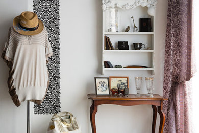 Inspiration for an eclectic home office remodel in Tokyo