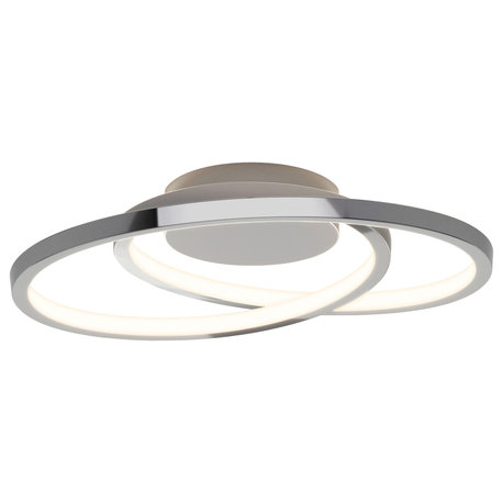 Artika Salto Ceiling Flushmount Light, Chrome