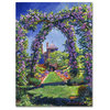 David Lloyd Glover 'English Rose Arbor' Canvas Art, 24"x32"