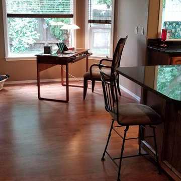 Maple Flooring with Gunstock Stain