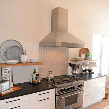 IKEA kitchen remodel with custom shaker style cabinet fronts