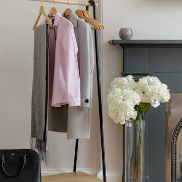 Edinburgh Georgian Apartment - Pink and Grey Bedroom