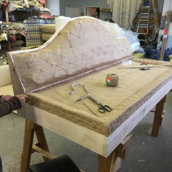 Sofa with hair and cotton and hand stitched construction - Furniture