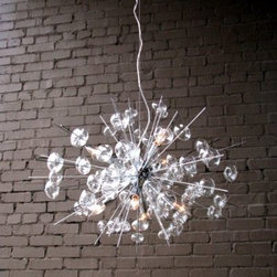 Bubbles Glass Chandelier - Chrome - Clayton Gray Home - Products