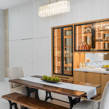 Dining Meets Design with Custom Glass Display Cabinetry