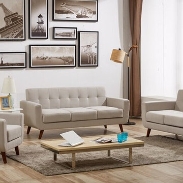 Shirley Sofa Set - Grey