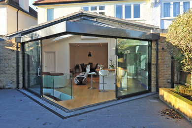 Contemporary house exterior in London.