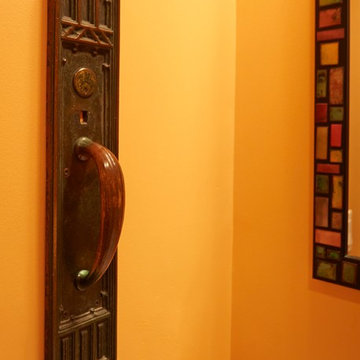 Traditional Industrial Powder Room