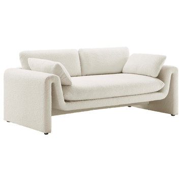 MODWAY Waverly Boucle Fabric Sofa