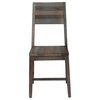 Kosas Norman Reclaimed Pine Dining Chair, Charcoal Multi-Tone