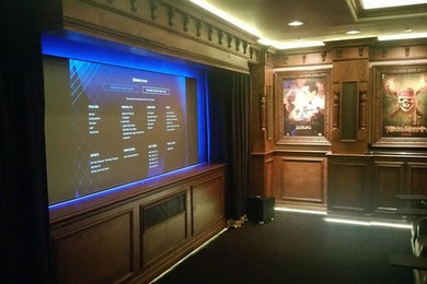 Home theater - huge traditional home theater idea in Phoenix