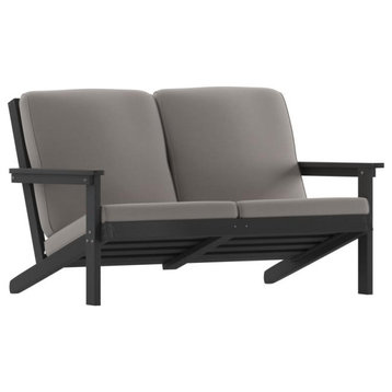Black/Charcoal Sofa-Cushions
