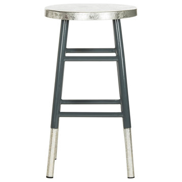 Daisy Silver Dipped Counter Stool set of 2 Grey / Silver