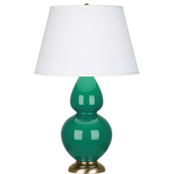 Double Gourd Table Lamp, Emerald