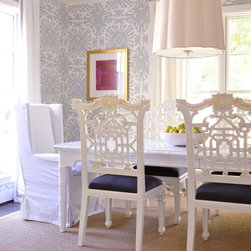 Visual Comfort Barbara Barry 5 Light Simple Scallop Chandelier in Soft Silver wi - Products