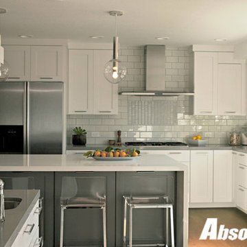 Transitional White Kitchen