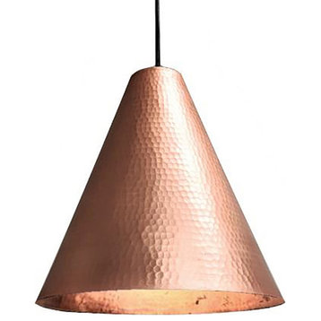 Copper Cone Pendant Light in Matte Copper