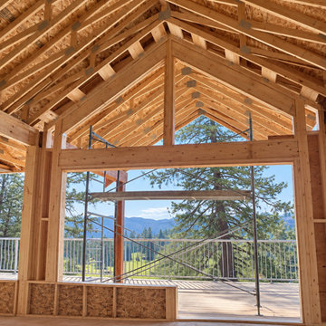 Shannon Lake Structural Renovation | Vaulted Ceiling Framing | West Kelowna