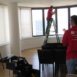 Large NYC Bay Window - Window Treatments