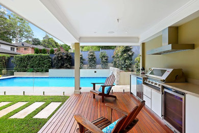 Inspiration for a contemporary deck in Sydney.