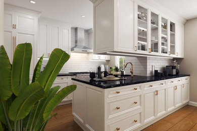 Example of a kitchen design in New York