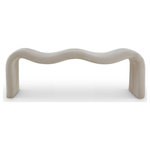 Meridian Furniture - Willow Upholstered Bench, Beige, Corduroy - Your artsy side comes to life when you add this Willow beige corduroy bench to your living room, entryway, or bedroom. This versatile yet elegant and modern bench is perfect for many different spaces in your home. Covered from top to bottom in buttery soft beige corduroy, it offers a unique texture and refined look in a material that requires minimal maintenance. A metal inner frame ensures structural support, providing lasting use and enjoyment in any room.